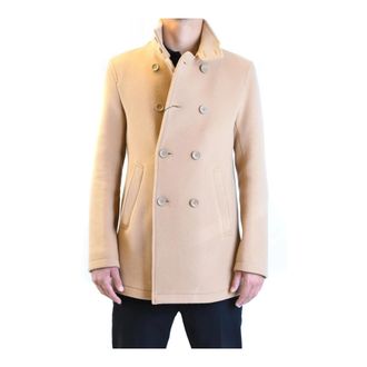 Herno Coats - Heren - Mantel - Bruin - XL - Wol - Jassen