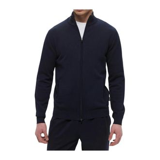 Emporio Armani Full Zip Jumper - male - Emporio Armani EA7 - Cardigans - Blue - L - Knitwear