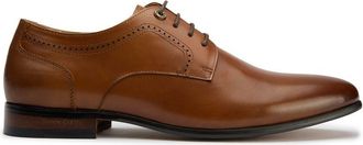 Simon Carter Mens Tosti Derby Shoes - Tan Leather - Size UK 7