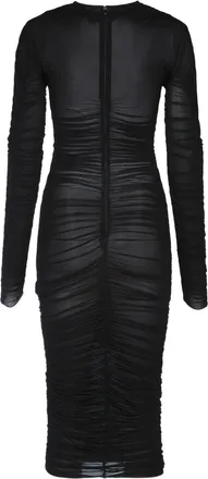 Elisabetta Franchi Womens Midi Dress Black Not Stated