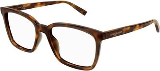 Saint Laurent SL 672 Optical Frame - Heren - Brillen - Bruin - 55 MM - Accessoires