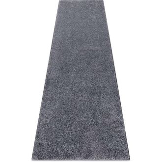 RugsX Rugsx - Runner santa fe grey 97 plain, flat, one colour grey 110x430 cm