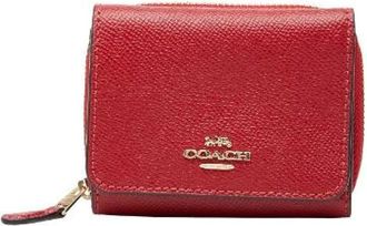 Coach Pre-owned Wallets, female, Red, Size: ONE SIZE Pre-owned Logo Leather Wallet