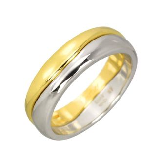 Cartier Yellow Gold (18K) White Gold (18K) Band Ring (Pre-Owned)