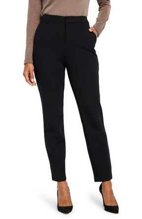 Nic+Zoe Ponte Knit Fly Front Pants in Black Onyx at Nordstrom Rack, Size 12