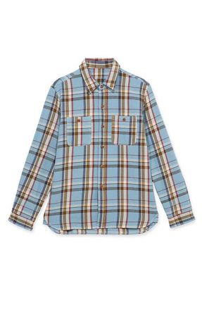 Fortela Classic Check Shirt in Light Blue at Nordstrom, Size X-Small Eu