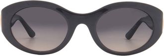 Guess Smoke Gradient Oval Ladies Sunglasses GU00198-H 20B 53
