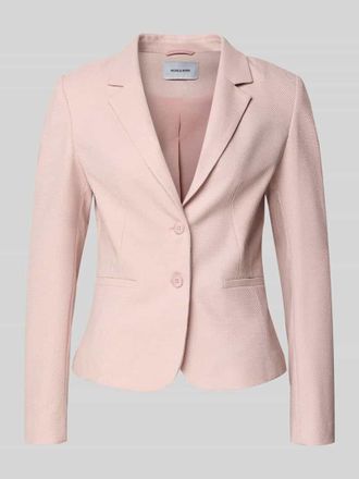 More & More More & More Slim Fit Blazer mit Reverskragen in Rose, Gr&ouml;&szlig;e 34