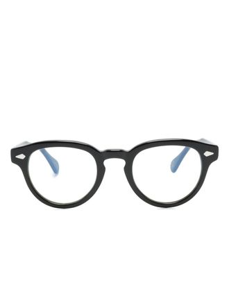 Moscot Maydela bril met rond montuur - Zwart