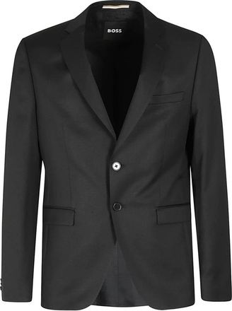 HUGO BOSS H-Reymond Jas - Heren - Business blazers - Zwart - L - Katoen - Kostuums