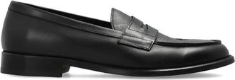 Etro Leren Loafers met Paisley Detail - Heren - Loafers - Zwart - 42 EU - Leer - Schoenen