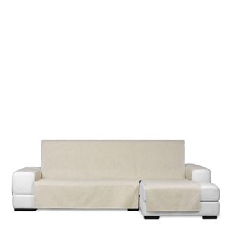 Eysa Funda chaise longue derecha vista frontal beige r&uacute;stico 290 cm
