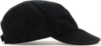 Miu Miu Womens Slate Cotton Baseball Cap Black