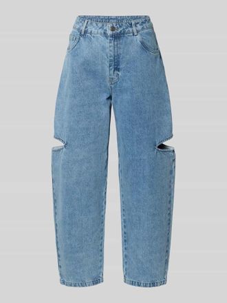 Karo Kauer Wide Leg Jeans mit Cut Out in Blau, Gr&ouml;&szlig;e XL