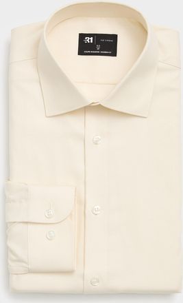 Le 31 Mens Solid wrinkle-free Dobby shirt Modern fit