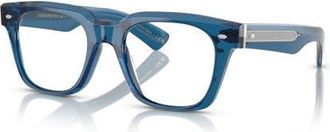 Oliver Peoples 51mm Rectangle optical glasses in Blue at Nordstrom