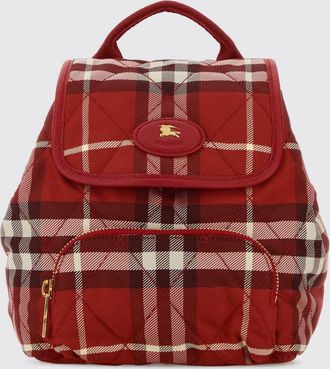 Burberry Zaino Horseshoe in nylon check con logo EKD Burberry