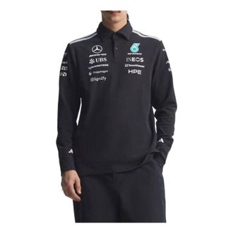 adidas x Mercedes AMG Petronas Formula 1 Team Engineers Polo with Long Sleeves Black KE5514