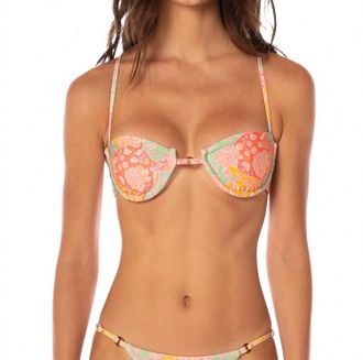 Maaji Arabian Nights Amatista Underwire Bikini Top In Amarillo Bright Multi