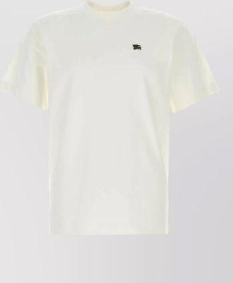 Burberry cotton t shirt short sleeves crew neck
