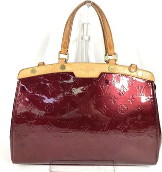 Louis Vuitton Purple Monogram Vernis Handbag Tote Bag (Pre-Owned)