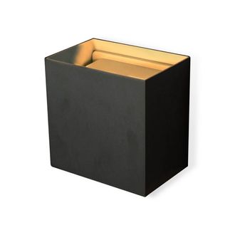Mantra Aplique Negro Modelo Davos Xl Led 20 W Para Exterior Mantra