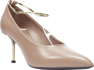 Jil Sander Womens Leather Jil Sander Nude Anklet Point Toe Pump (Authentic Pre-Loved)