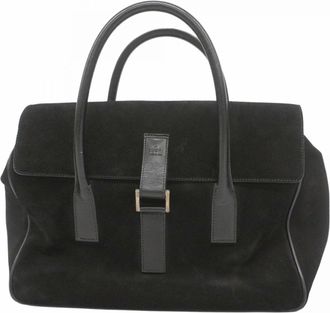 Gucci Black Suede Tote Bag (Pre-Owned)
