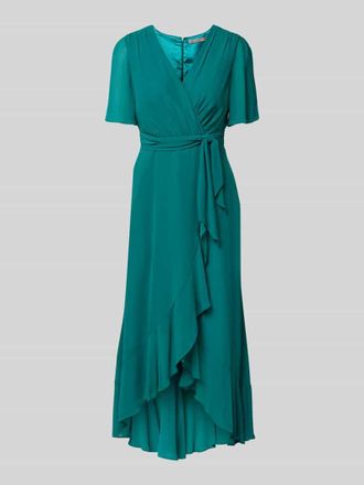 Christian Berg Cocktail Cocktailkleid in Wickel-Optik in Grass Mel, Gr&ouml;&szlig;e 46