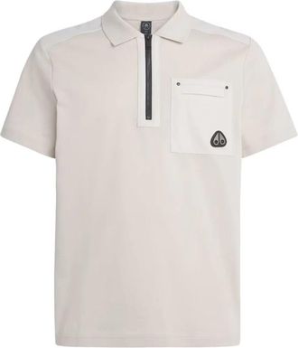 Moose Knuckles Dalon Polo - Heren - Polos - Beige - S - Tops