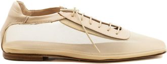 Andrea Gomez Antonia Clear Mesh Flat in Beige at Nordstrom, Size 38.5