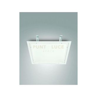 Fabas Luce Skilos cartongesso 61X61CM 25W 4000K 4222LM dimmerabile dali/push bianca