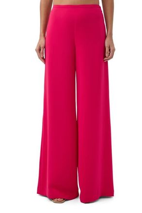 Trina Turk Long Weekend Wide Leg Pant in Forrest Rose at Nordstrom, Size 10