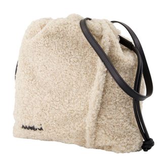 Marni Textured Synthetic Crossbody Bag - White