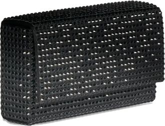 Amina Muaddi Clutch con decorazione - Nero