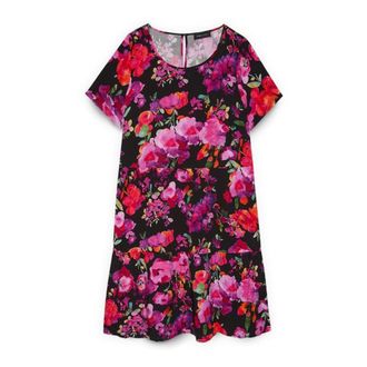 Fiorella Rubino Midi Jurken - Dames - Jurken - Veelkleurig - Maat: 5XL Viscose