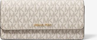 Michael Kors Jet Set Large Signature Logo Snap-Front Wallet