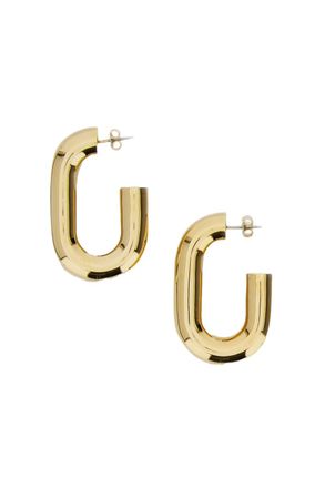 Paco Rabanne XL Link Hoops with Unique Square Design