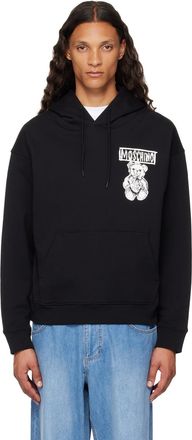 スウェット・トレーナー MOSCHINO 'Teddy' print hoodie Black  V17030228 Moschino Teddy Bear hoodie MOSCHINO Men Tg. XL V17030228