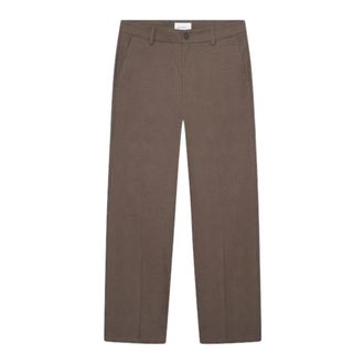 Les Deux Straight Trousers, male, Brown, W30 L32, Randall Houndstooth Suit Trousers