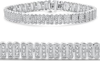 Pompeii3 16 grams 1.24Ct Diamond Tennis Bracelet White Gold 5.8mm wide