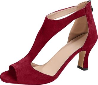 Generic Fashion Womens Sexy High Heels Ladies Comfort Bridal Wedding Shoes Prom Evening Occasion Heeled Strappy Dress Stiletto Sandals Open Toe Kitten Heel Sa