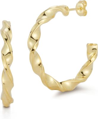Glaze Jewelry Sterling Silver Twist Hoops