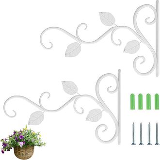 OEM Gancho De Pared De 2 Piezas Para Plantas, Soporte De Pared Para Plantas, Gancho De Pared De Hierro Forjado Para Cestas De Flores Para Colgar Plantas/f