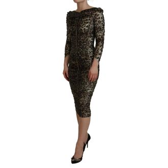 Dolce & Gabbana Dames, Jurken, Veelkleurig, Maat: XS Katoen