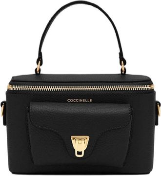 Coccinelle Whisper Mini Bag - Dames - Handtassen - Zwart - ONE Size - Katoen - Tassen