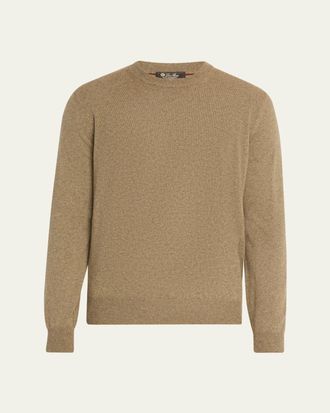 Loro Piana Mens Baby Cashmere Crewneck Sweater