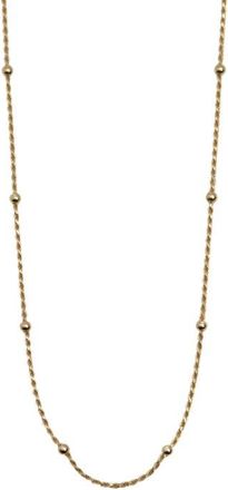 Argento Vivo Rope Chain Station Necklace in Gold at Nordstrom