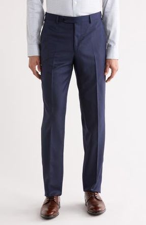 Zanella Devon Super 110s Serge Trousers in Dark Blue at Nordstrom Rack, Size 34R
