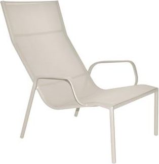 Fermob Stackable Lounge chair with armrests Cadiz - Grey - Batyline cloth - Designer Antoine Lesur